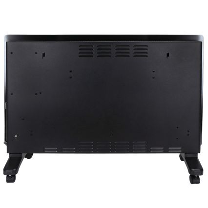 ZEVENTI - Умен стенен електрически директен нагревател/конвектор с LCD дисплей 1000/2000W/230V Wi-Fi черен