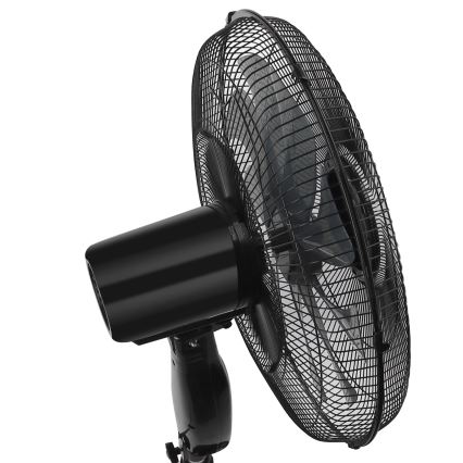 ZEVENTI - Вентилатор на стойка FLOW 55W/230V 130 см черен + дистанционно управление