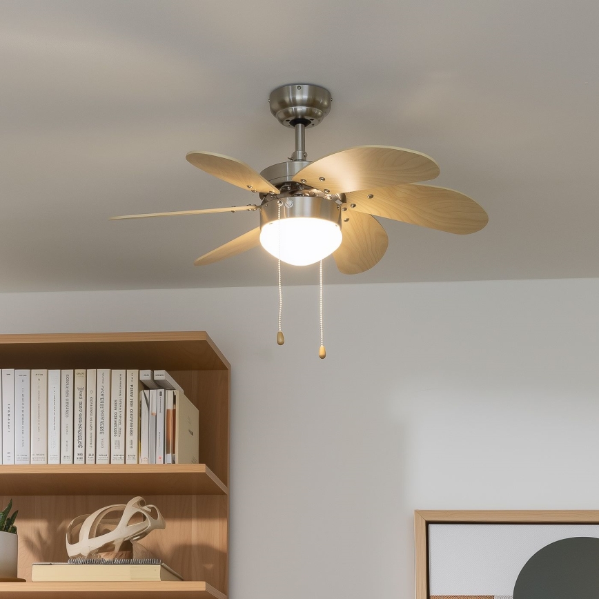 ZEVENTI - Вентилатор за таван FAMARA 1xE14/60W/230V бежов