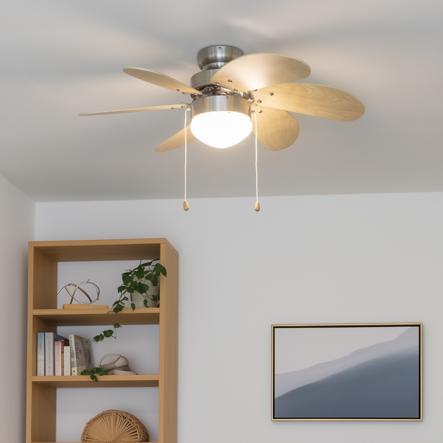 ZEVENTI - Вентилатор за таван FAMARA 1xE14/60W/230V бежов