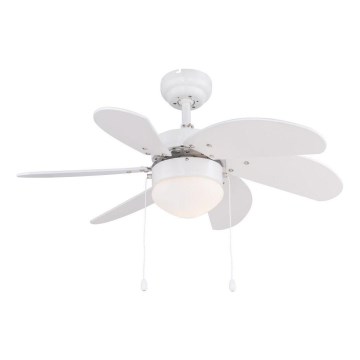 ZEVENTI - Вентилатор за таван FAMARA 1xE14/60W/230V бял