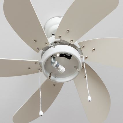 ZEVENTI - Вентилатор за таван FAMARA 1xE14/60W/230V бял