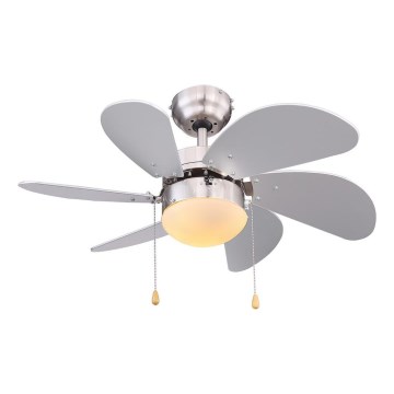ZEVENTI - Вентилатор за таван FAMARA 1xE14/60W/230V сив