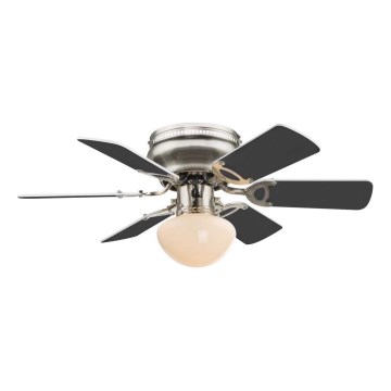 ZEVENTI - Вентилатор за таван GALDANA 1xE27/60W/230V сив/бял