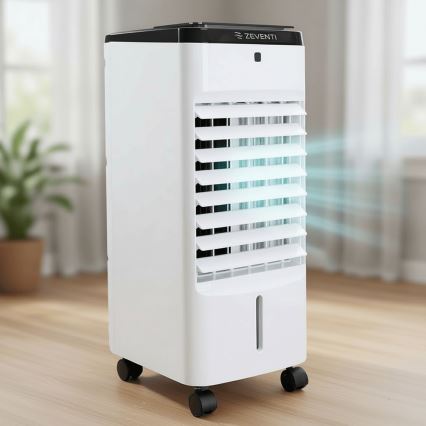 ZEVENTI - Въздушен охладител ARCTIC 60W/230V черен/бял + дистанционно управление