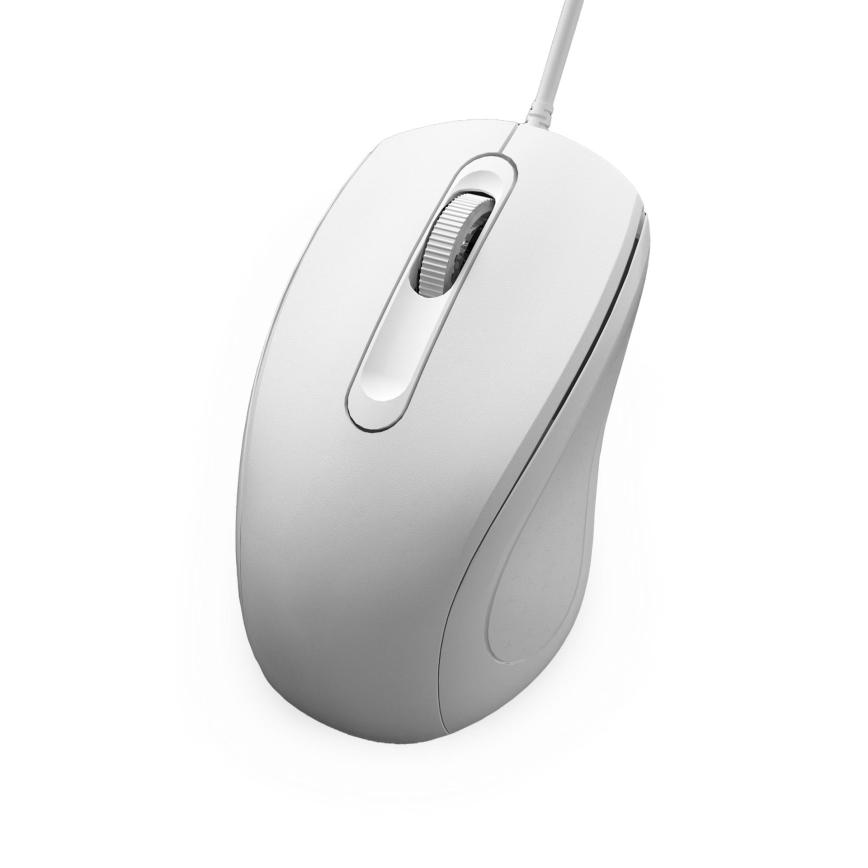 Жична мишка 1200 DPI бял