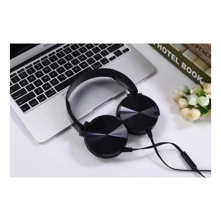 Жични слушалки с микрофон и мини жак C