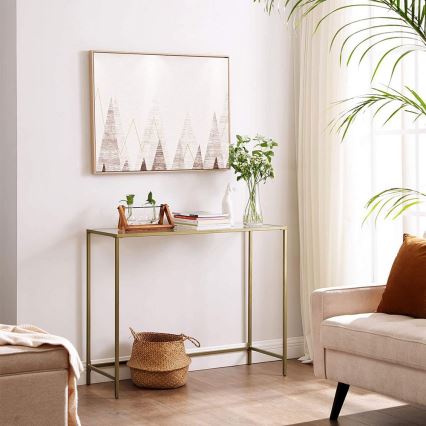 Златна конзолна масичка CIREL