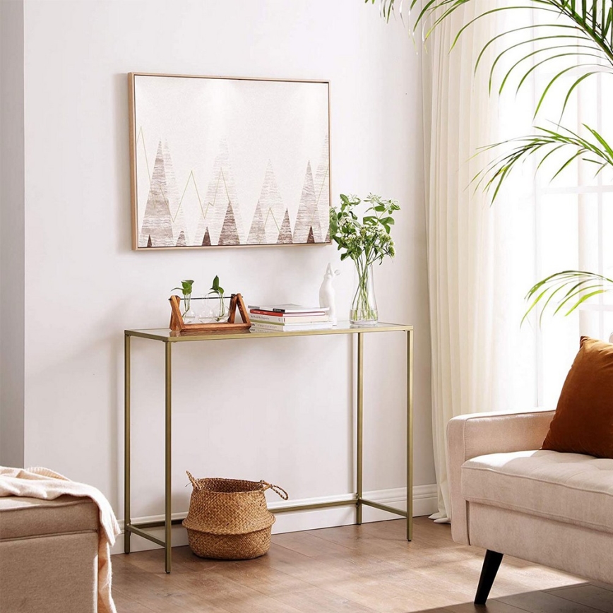 Златна конзолна масичка CIREL