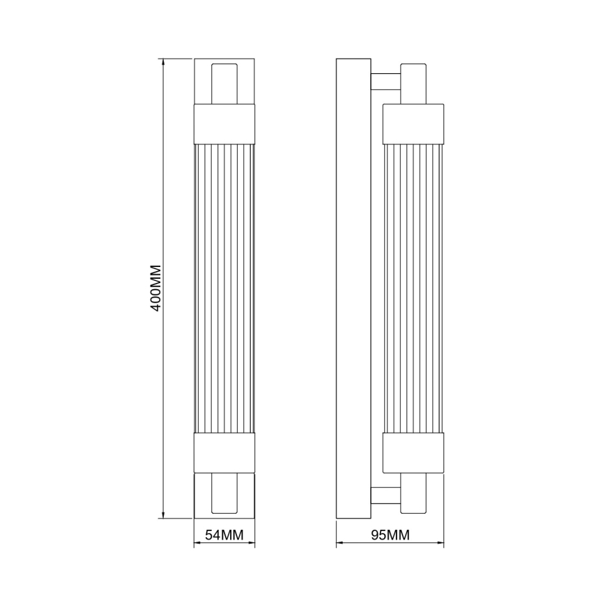 Zuma Line - LED Стенна лампа LED/8W/230V месинг