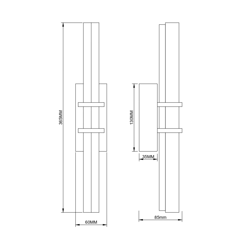 Zuma Line - LED Настенна лампа LED/8W/230V златна