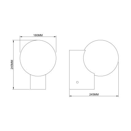 Zuma Line - Стенно осветително тяло 1xE27/25W/230V златно