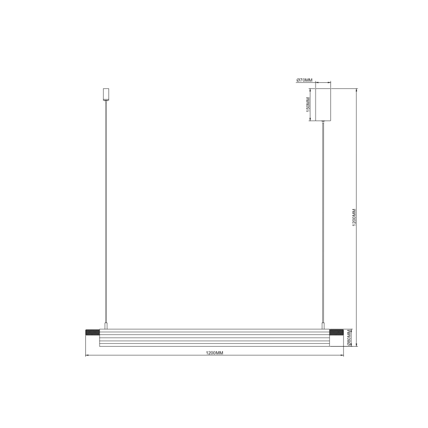 Zuma Line - LED висящ полилей на кабел LED/14W/230V златист