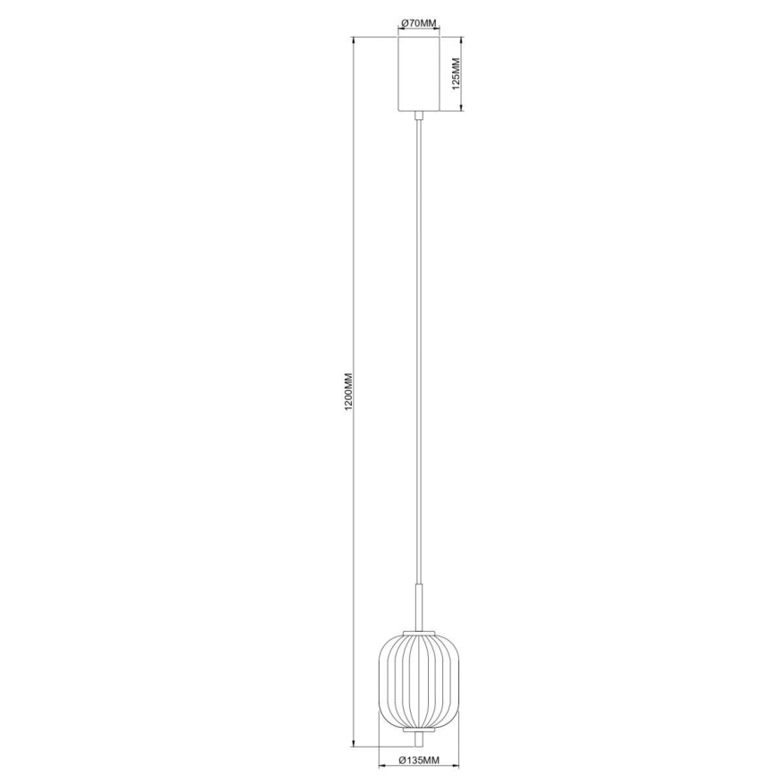 Zuma Line - LED полилей на кабел LED/6,5W/230V диаметър 13 cm златен