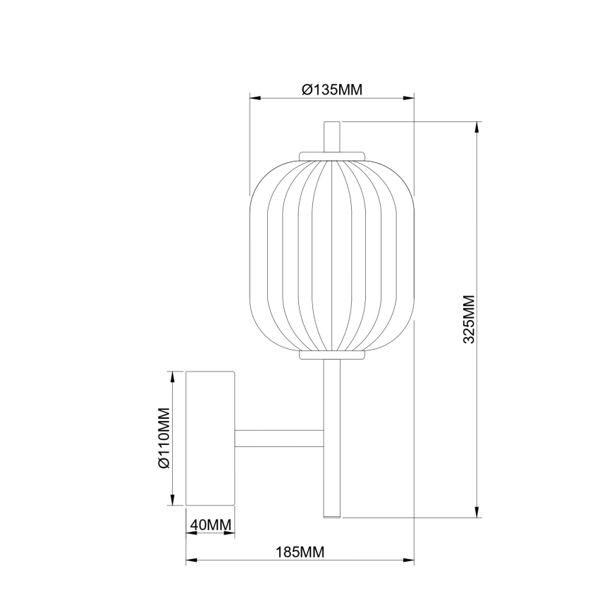 Zuma Line - LED стенна лампа LED/6,5W/230V златна