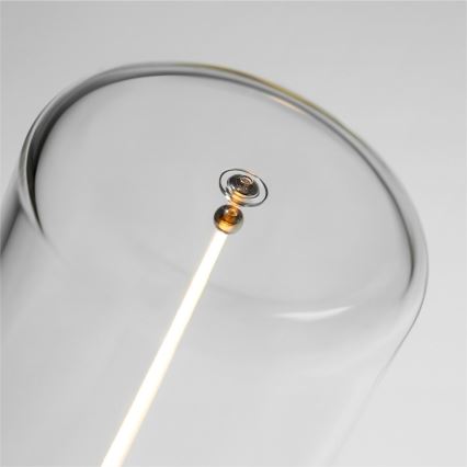 Zuma Line - LED Димируема акумулаторна настолна лампа LED/0,5W/230V черен IP54