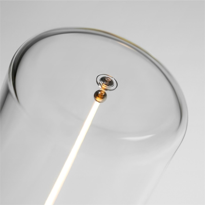 Zuma Line - LED Димируема акумулаторна настолна лампа LED/0,5W/230V черен IP54
