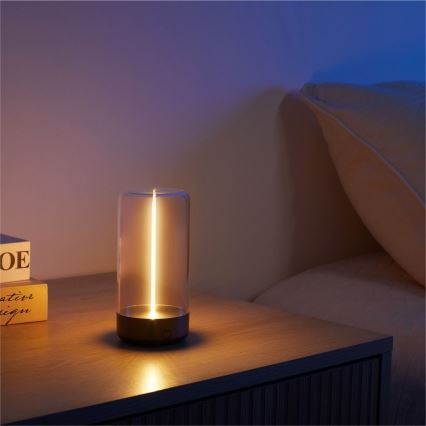 Zuma Line - LED Димируема акумулаторна настолна лампа LED/0,5W/230V черен IP54