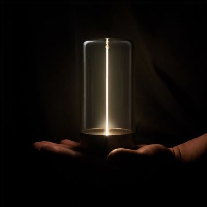 Zuma Line - LED регулируема презареждаема настолна лампа LED/0,5W/230V черна IP54