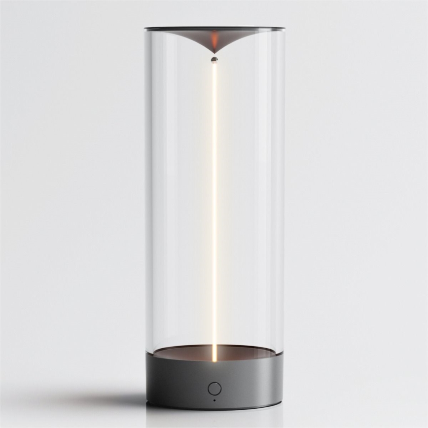 Zuma Line - LED Димируема акумулаторна настолна лампа LED/1,2W/230V сив IP54