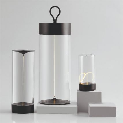 Zuma Line - LED Димируема акумулаторна настолна лампа LED/1,2W/230V сив IP54