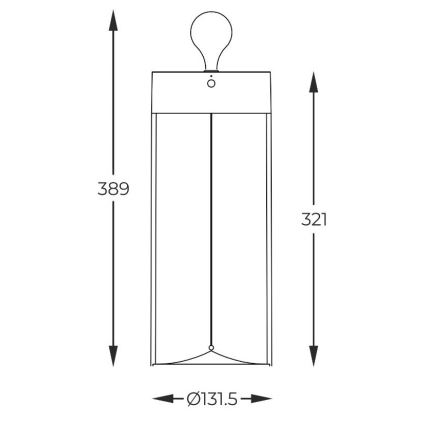 Zuma Line - LED Димируема акумулаторна настолна лампа LED/1,2W/230V сив IP54