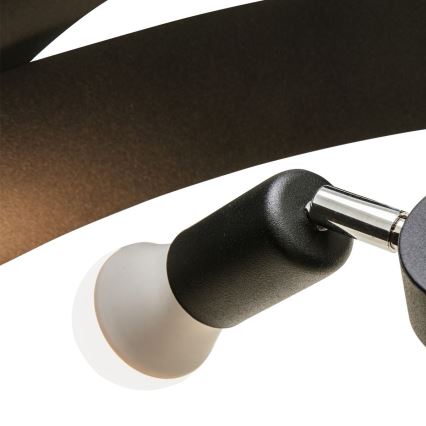 Zuma Line - Висящ полилей 3xE27/40W/230V черен