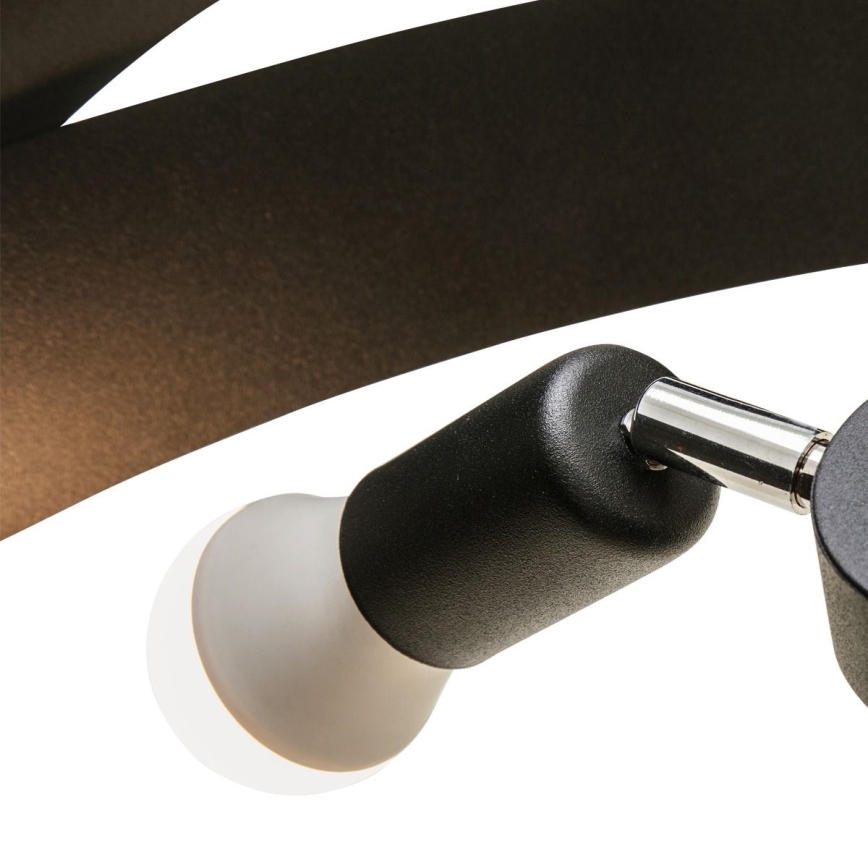 Zuma Line - Висящ полилей 3xE27/40W/230V черен