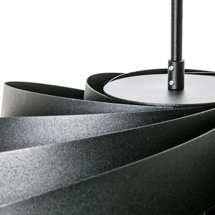 Zuma Line - Висящ полилей 4xE27/40W/230V черен