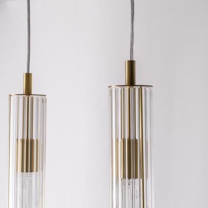 Zuma Line - Полилей на кабел 4xE14/7W/230V златист