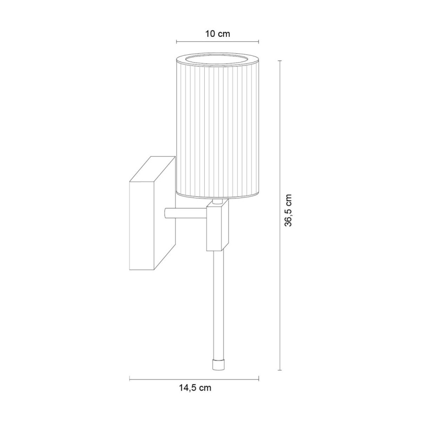 Zuma Line - стенна лампа 1xE14/7W/230V златна