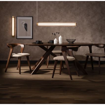 Zuma Line - Димируем LED полилей на кабел LED/39W/230V 2700-6500K златен + дистанционно управление