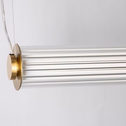 Zuma Line - Димируем LED полилей на кабел LED/39W/230V 2700-6500K златен + дистанционно управление