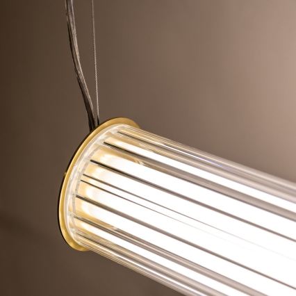 Zuma Line - Димируем LED полилей на кабел LED/39W/230V 2700-6500K златен + дистанционно управление