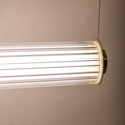 Zuma Line - Димируем LED полилей на кабел LED/39W/230V 2700-6500K златен + дистанционно управление