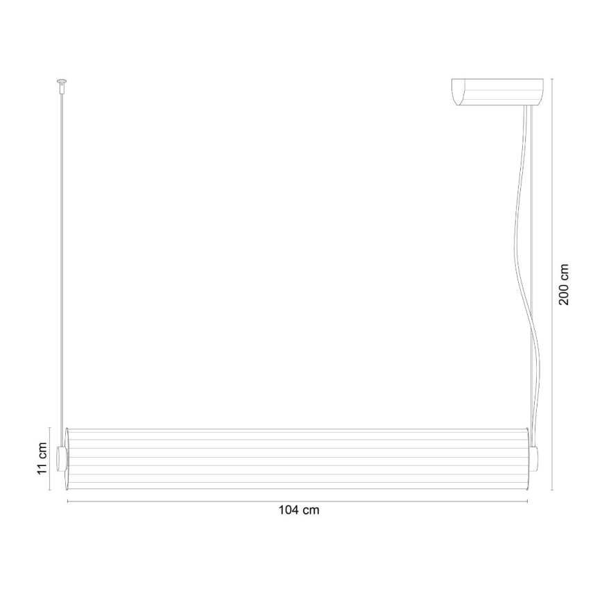 Zuma Line - Димируем LED полилей на кабел LED/39W/230V 2700-6500K златен + дистанционно управление