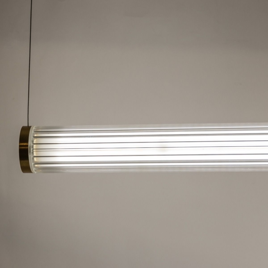 Zuma Line - LED полилей на кабел с възможност за димиране LED/64W/230V 2700-6500K златист + дистанционно управление