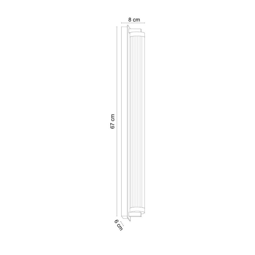 Zuma Line - Димируемо стеннo осветително тяло LED/26W/230V 2700-6500K златисто + дистанционно управление