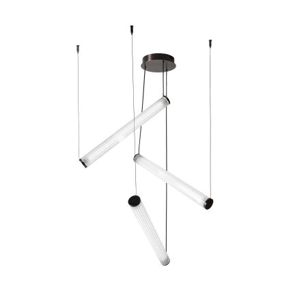 Zuma Line - LED полилей на кабел с възможност за димиране LED/64W/230V 2700-6500K черен + дистанционно управление