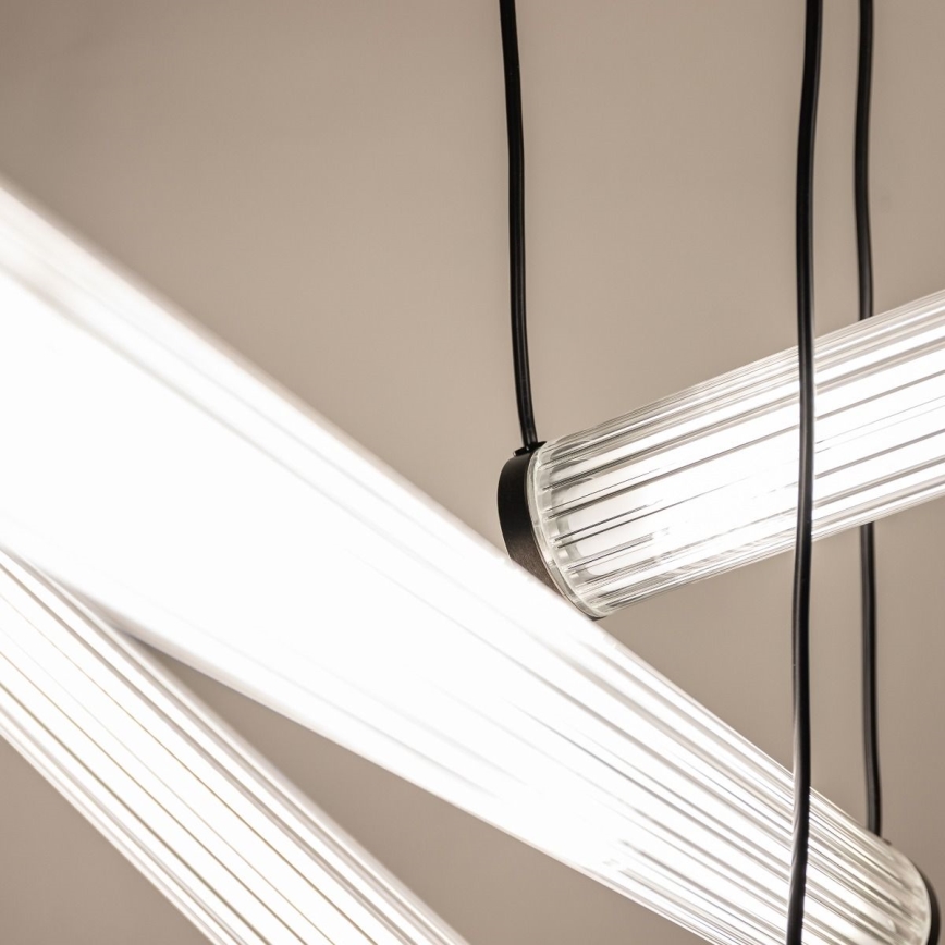 Zuma Line - LED полилей на кабел с възможност за димиране LED/64W/230V 2700-6500K черен + дистанционно управление