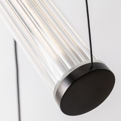 Zuma Line - LED полилей на кабел с възможност за димиране LED/64W/230V 2700-6500K черен + дистанционно управление