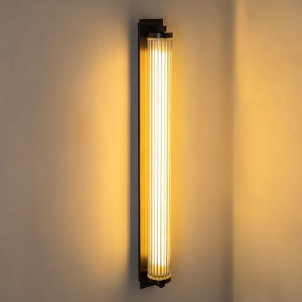 Zuma Line - Димируема LED стенна лампа LED/26W/230V 2700-6500K черна + дистанционно управление