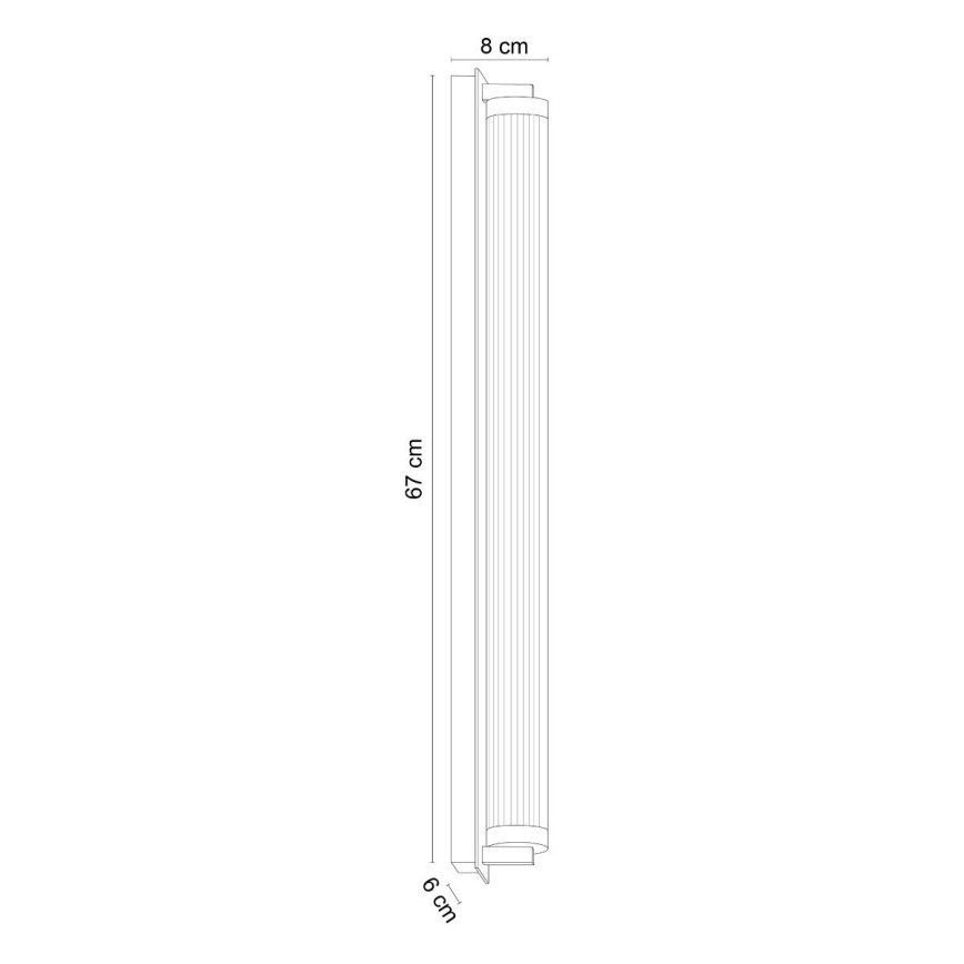 Zuma Line - Димируема LED стенна лампа LED/26W/230V 2700-6500K черна + дистанционно управление