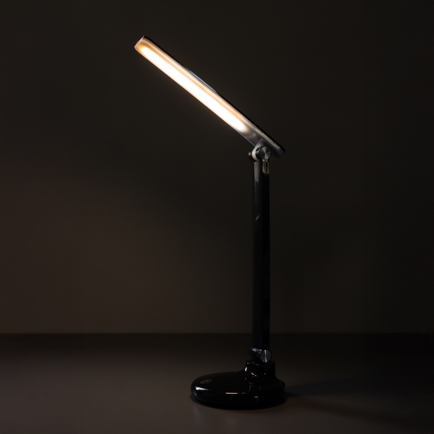 Zuma Line - LED презареждаема настолна лампа LED/6W/1200 mAh 3000/4500/6000K CRI 90 черна