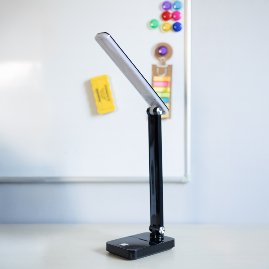 Zuma Line - LED Акумулаторен настолна лампа LED/8W/1200 mAh 3000/4500/6000K CRI 90 черен