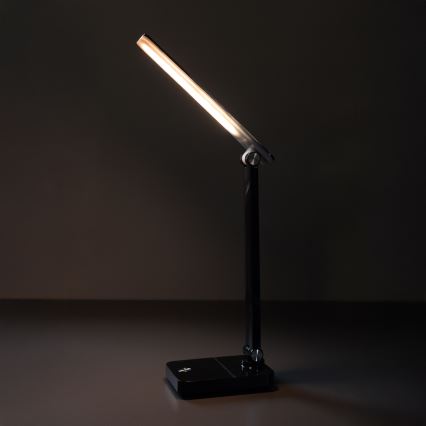 Zuma Line - LED Акумулаторен настолна лампа LED/8W/1200 mAh 3000/4500/6000K CRI 90 черен