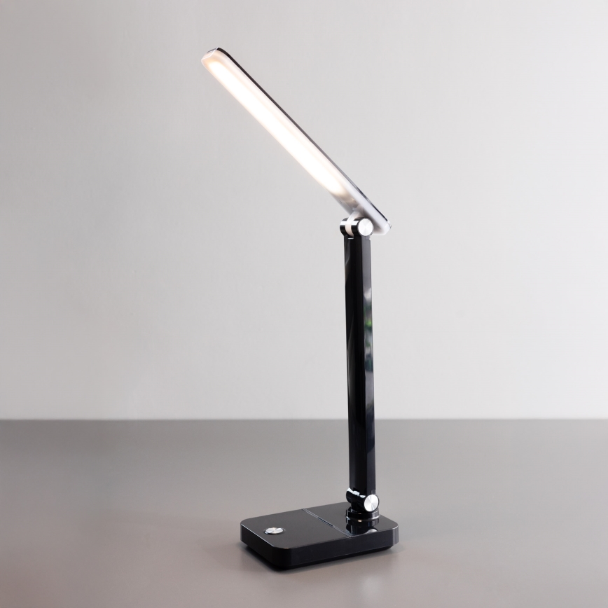 Zuma Line - LED Акумулаторен настолна лампа LED/8W/1200 mAh 3000/4500/6000K CRI 90 черен