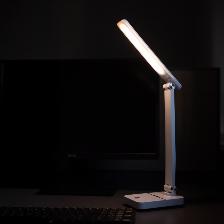 Zuma Line - LED Акумулаторен настолна лампа LED/8W/1200 mAh 3000/4500/6000K CRI 90 бял
