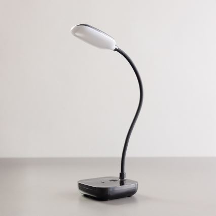 Zuma Line - LED Акумулаторен настолна лампа LED/7W/1200 mAh 3000/4500/6000K черен