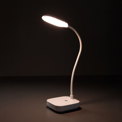 Zuma Line - LED Акумулаторен настолна лампа LED/7W/1200 mAh 3000/4500/6000K CRI 90 бял